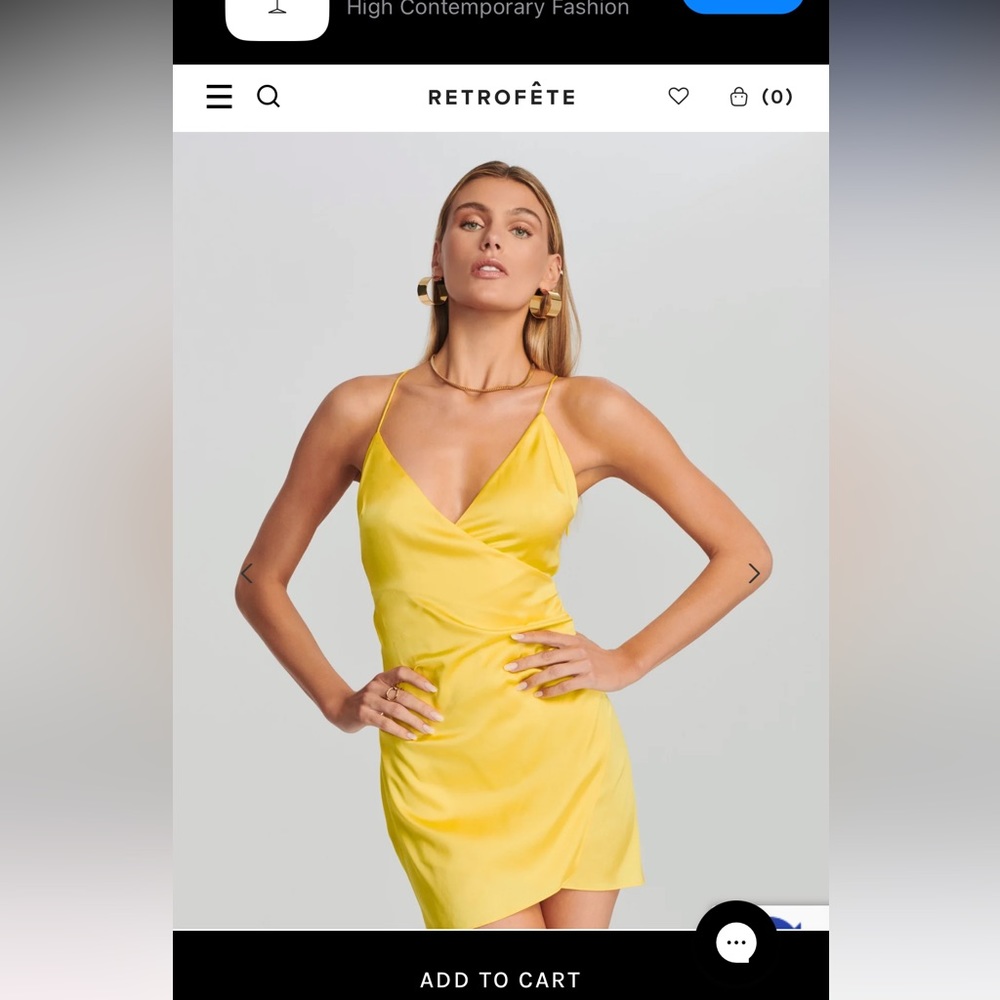 retrofete Leah silk dress BNWT